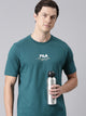 Fila Men Lime Green T-Shirts Regular Fit