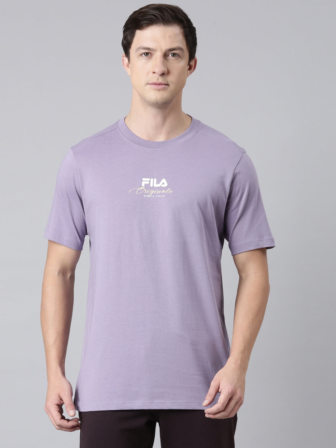 Fila Men Violet T-Shirts Regular Fit