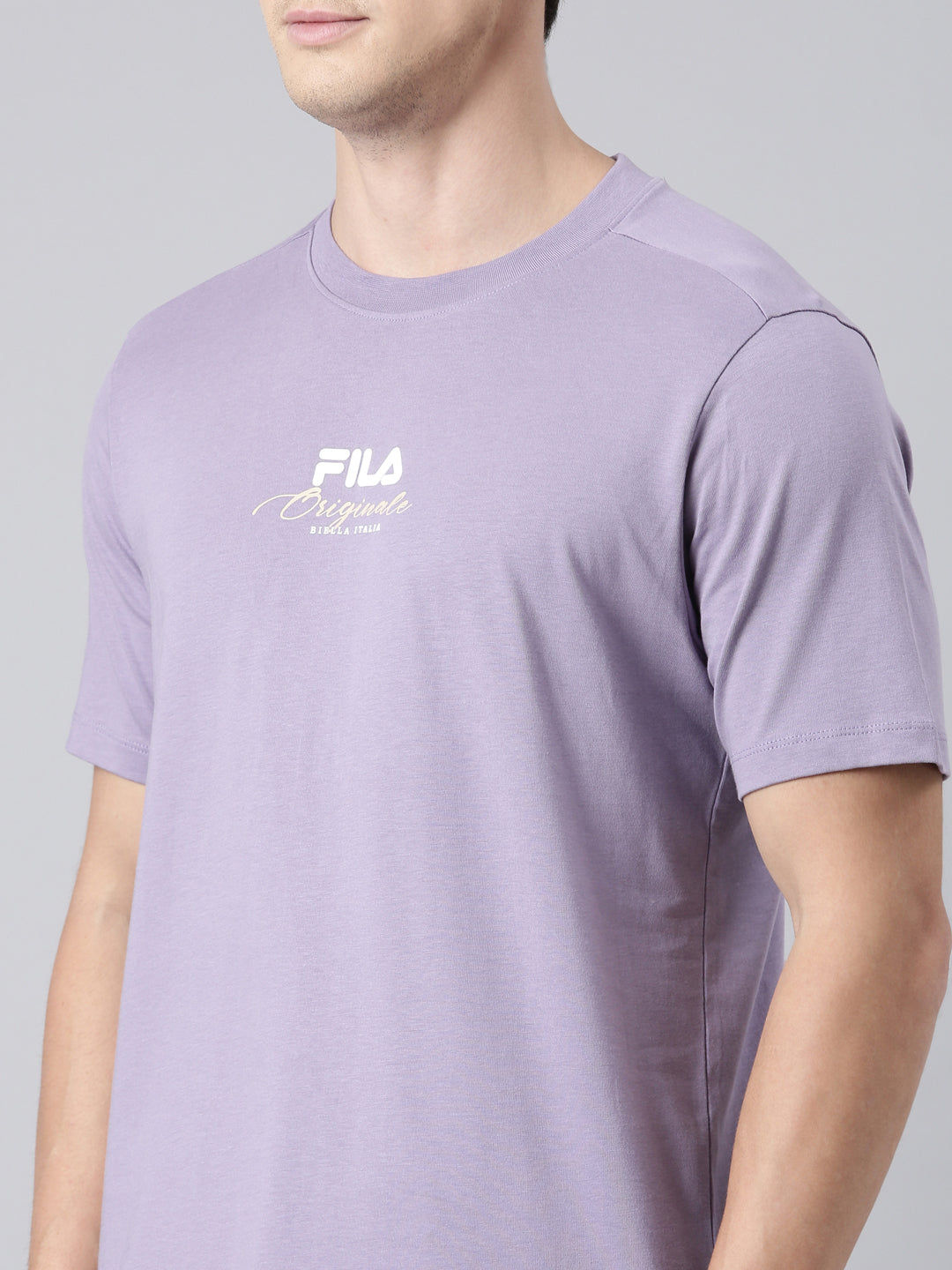 Fila Men Violet T-Shirts Regular Fit