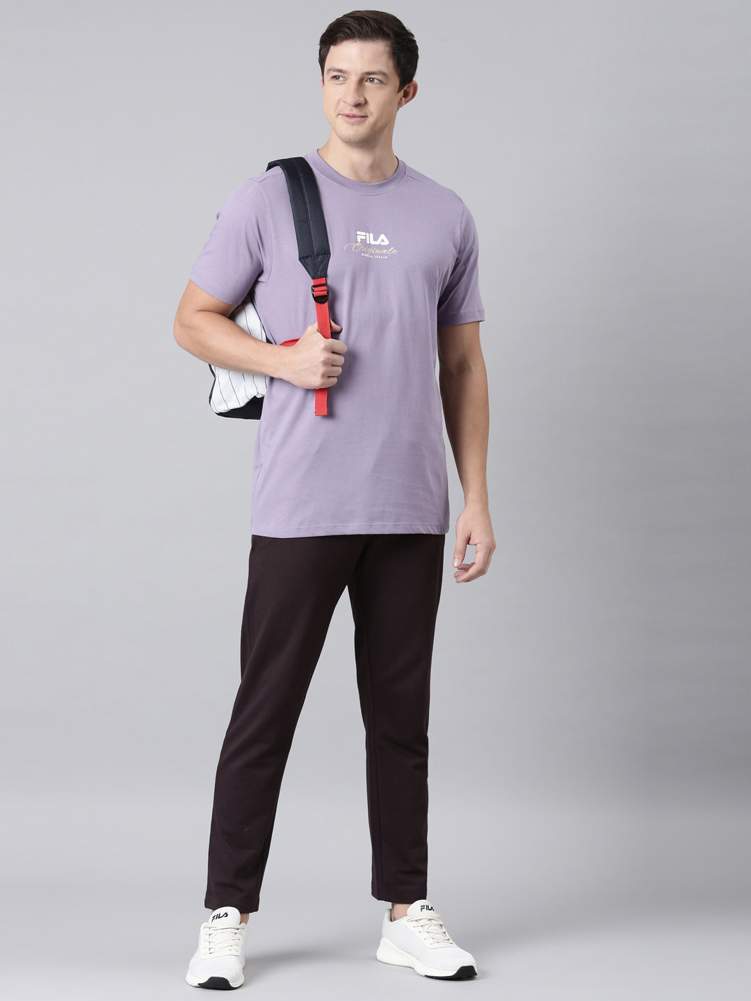 Fila Men Violet T-Shirts Regular Fit