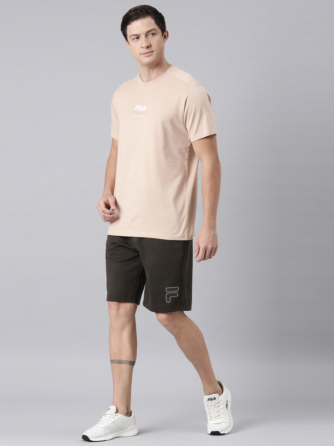 Men Camel Brown T-Shirts Regular Fit