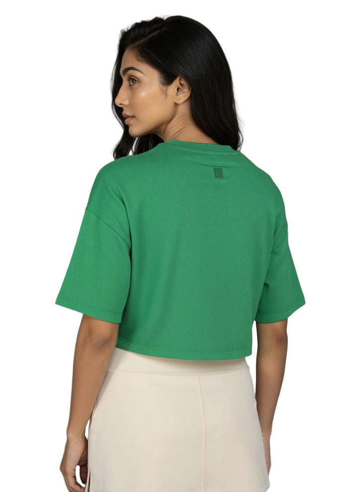 Fila Women Green Seles Crop Top