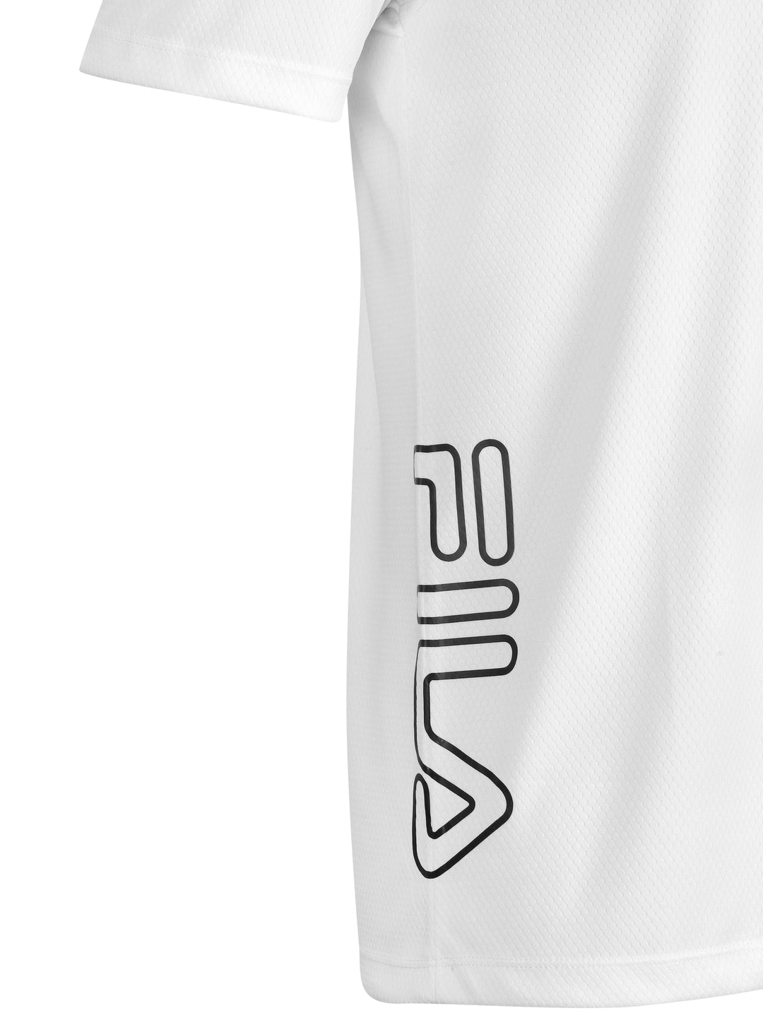 Fila Men White Picco Tee Knitted Tee Shirt