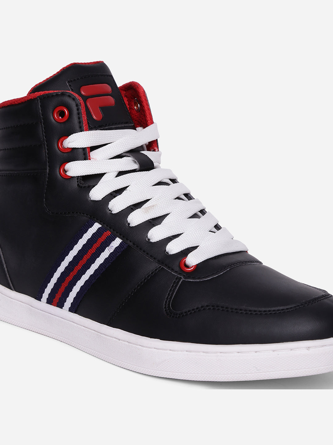 Top Sneakers Black And White High Top Filas Fila Vulc 13 Mid Plus