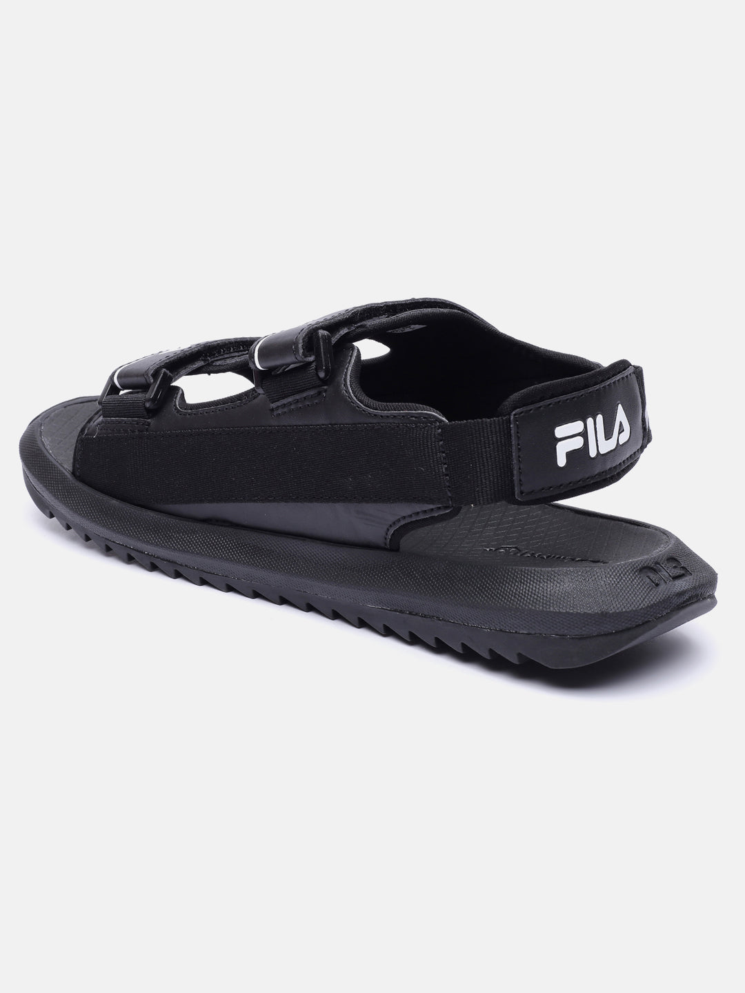 Fila Black Garramo Plus Unisex Sandals