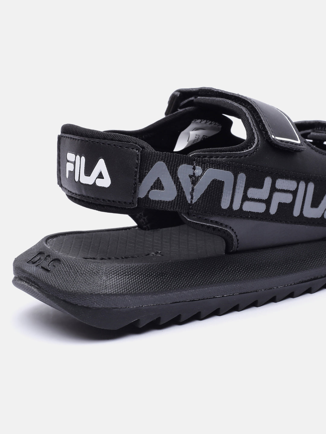 Fila Black Garramo Plus Unisex Sandals