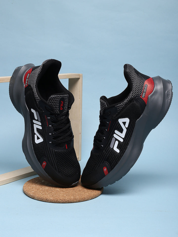 Fila Black Action Men's Running Shoes
