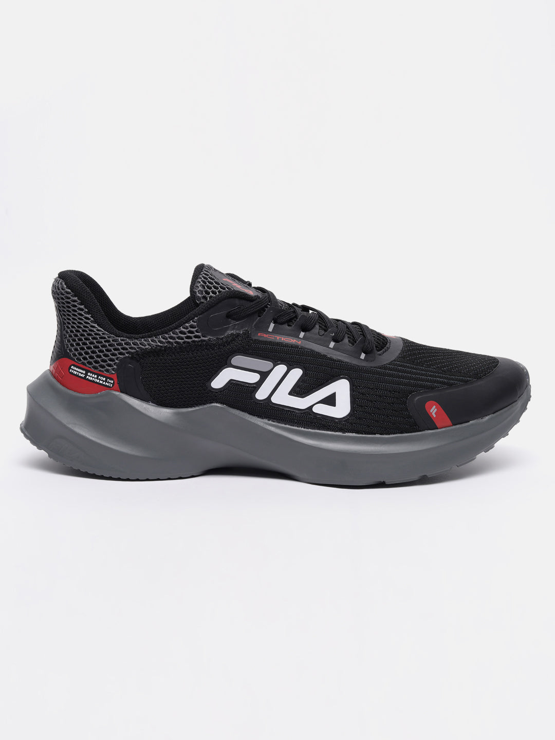 Fila Black Action Men's Running Shoes