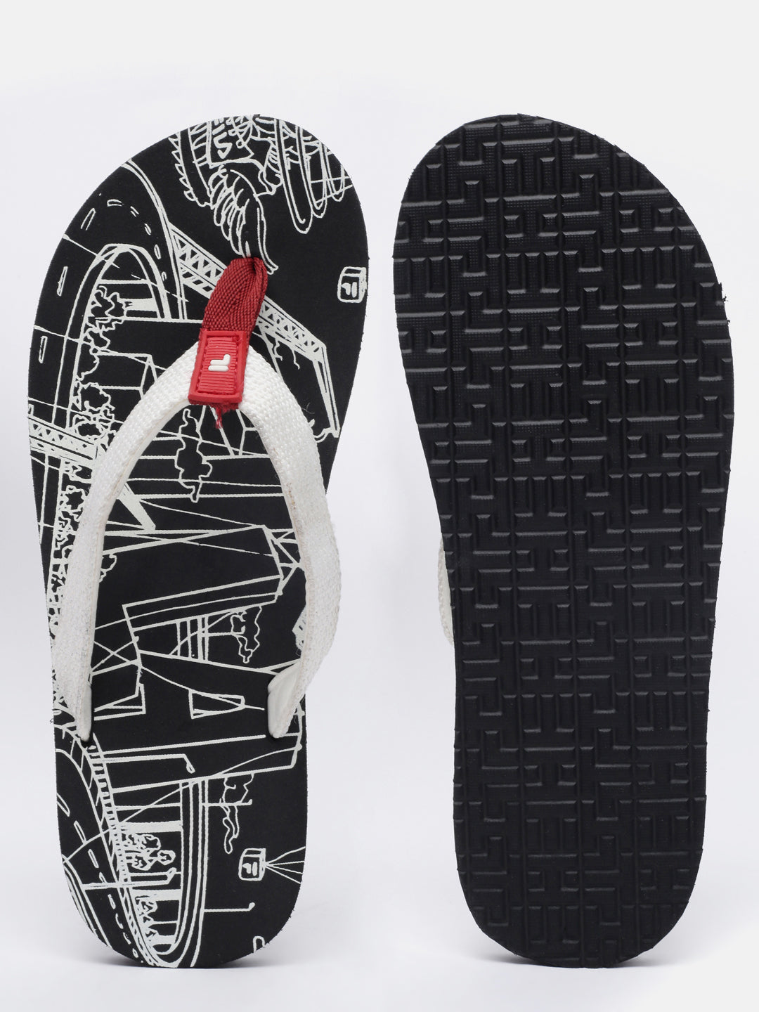 Fila Grey Doodle Unisex Slippers