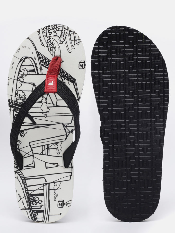 Fila Grey Doodle Unisex Slippers