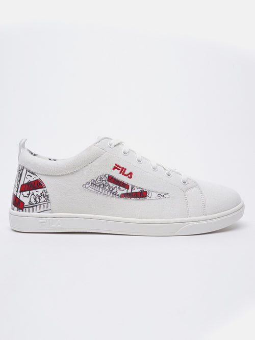 Fila Grey Scribble Men Canvas Sneakers