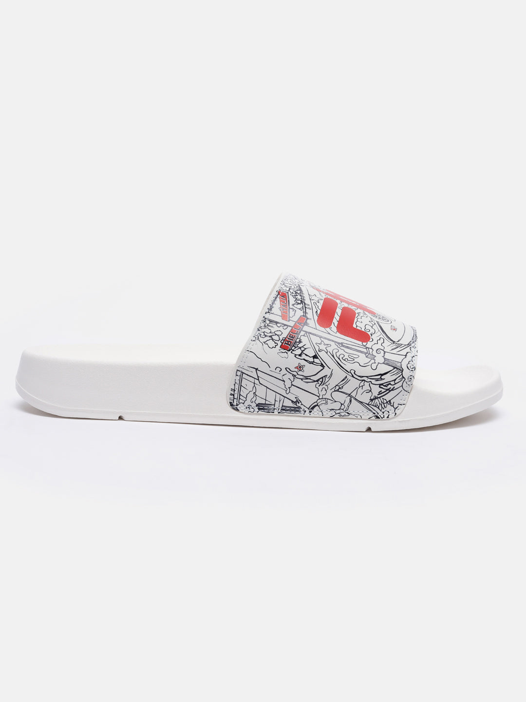 Fila Grey Sketch Unisex's Slippers