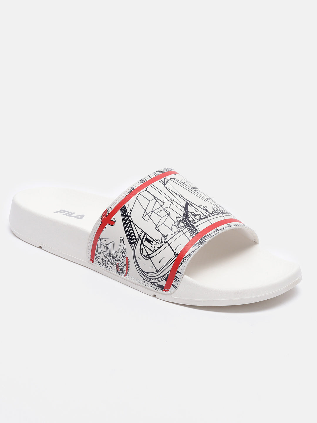 Fila Grey Scrib Unisex's Slippers