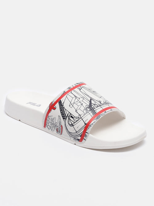 Fila Grey Scrib Unisex's Slippers