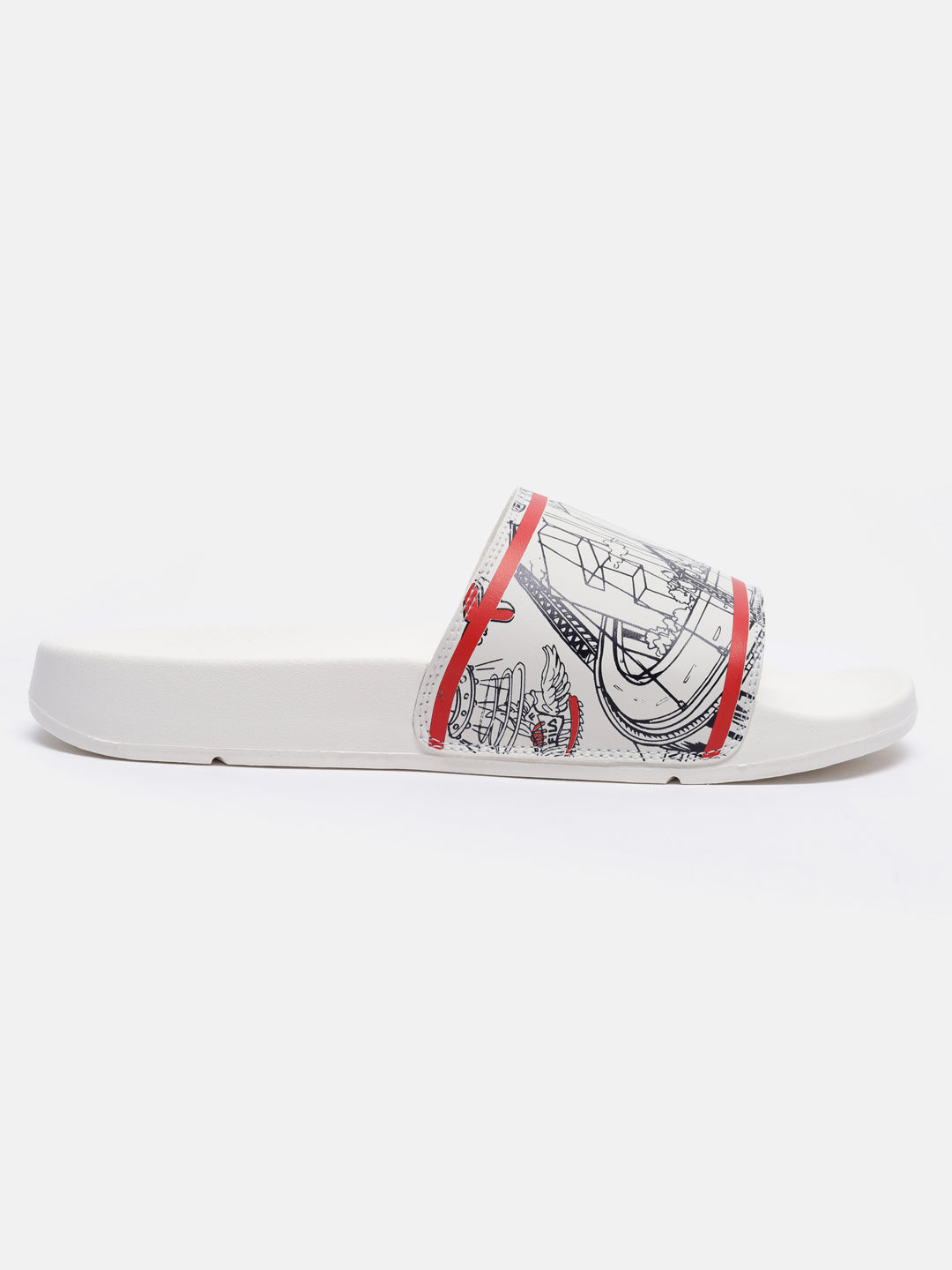 Fila Grey Scrib Unisex's Slippers
