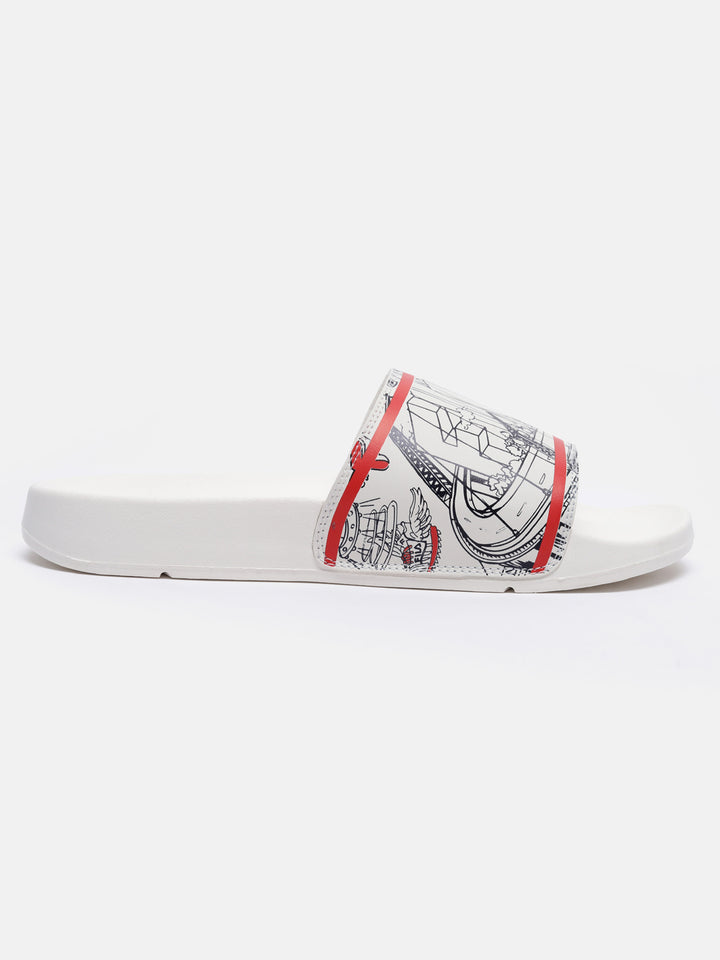 Fila Grey Scrib Unisex's Slippers