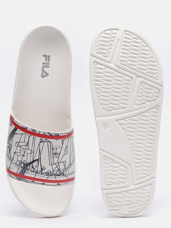 Fila Grey Scrib Unisex's Slippers