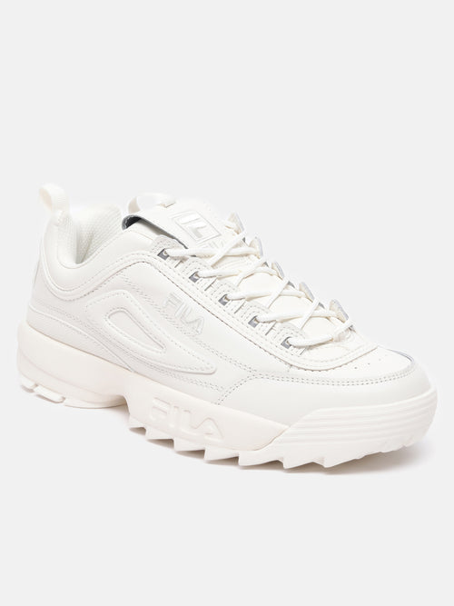 Fila White Disruptor II Premium Women's Sneakers