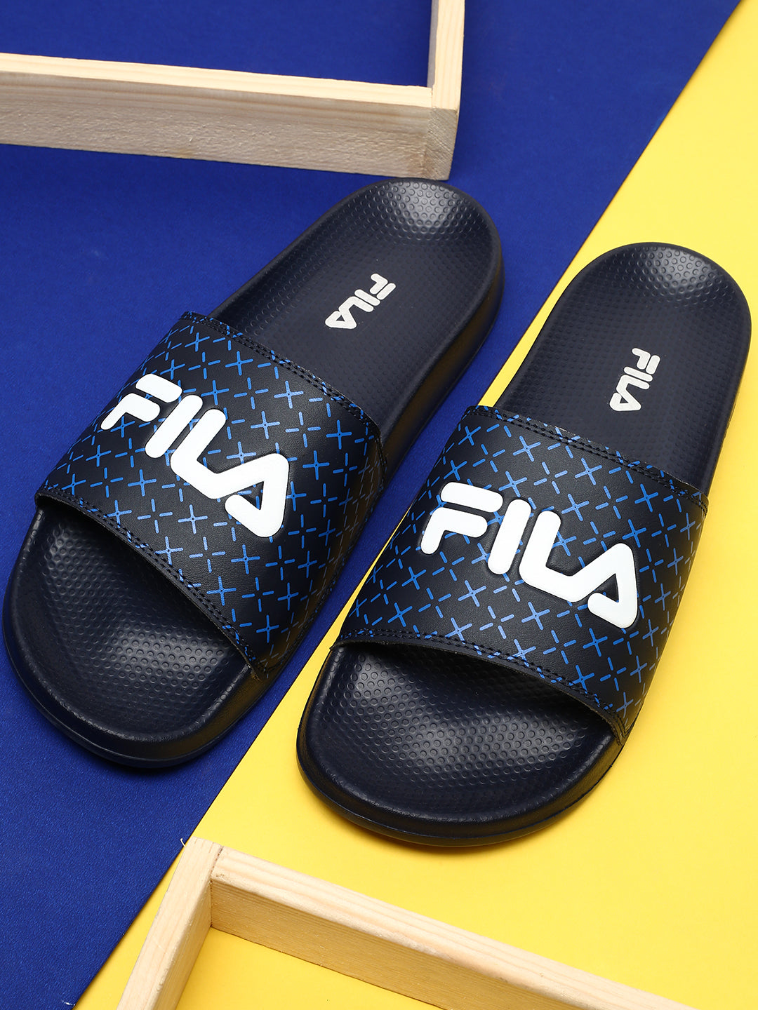 Fila Black Karel Plus Men's Slippers
