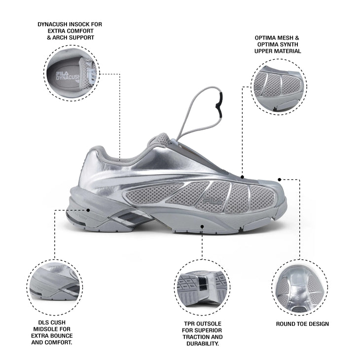 Fila Women Silver Replica 2002 Shoe