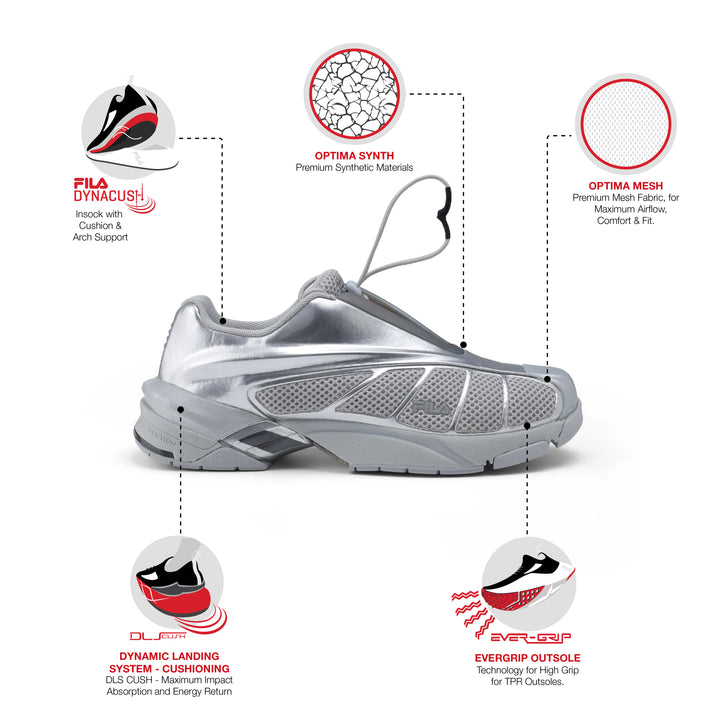 Fila Women Silver Replica 2002 Shoe
