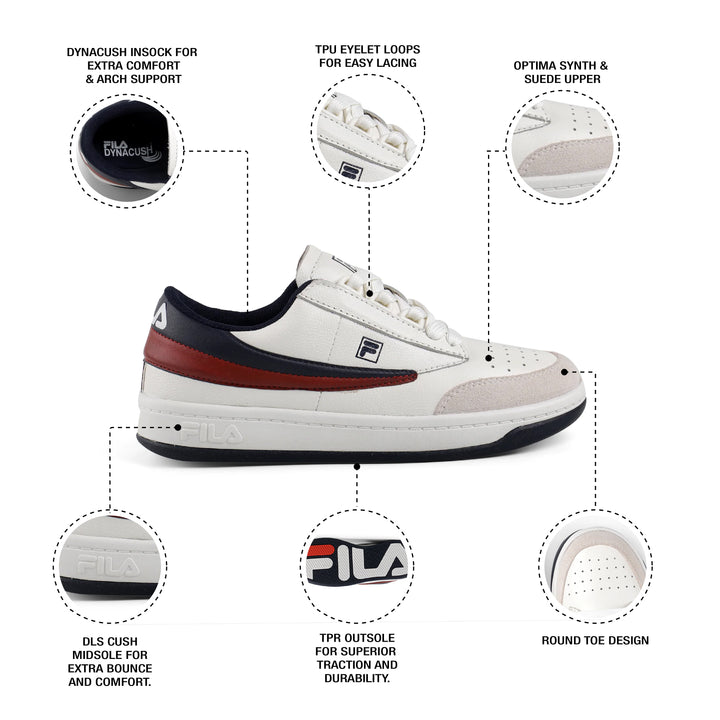 Fila Men White Tenn Serve Shoes