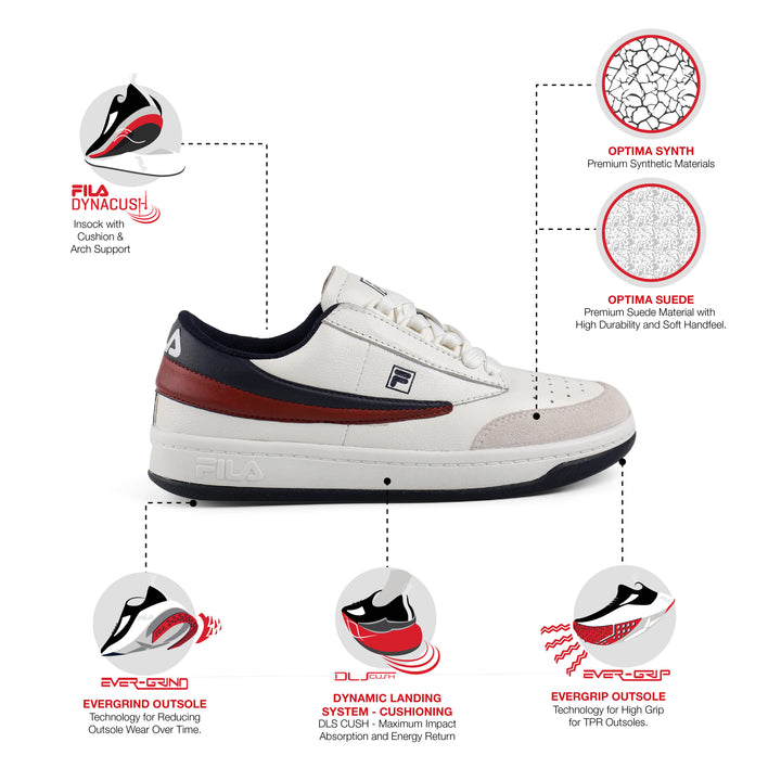 Fila Men White Tenn Serve Shoes