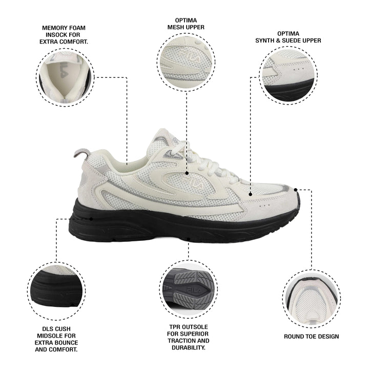 Fila Men White Volante Evo Lx Shoes