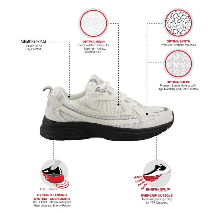 Fila Men White Volante Evo Lx Shoes