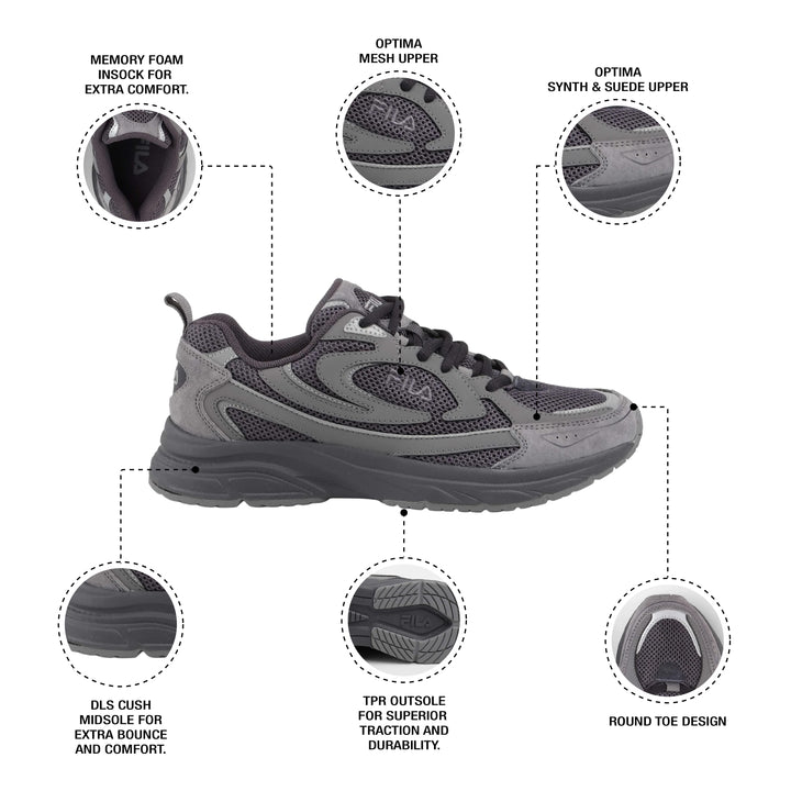Fila Men Black Volante Evo Lx Shoes