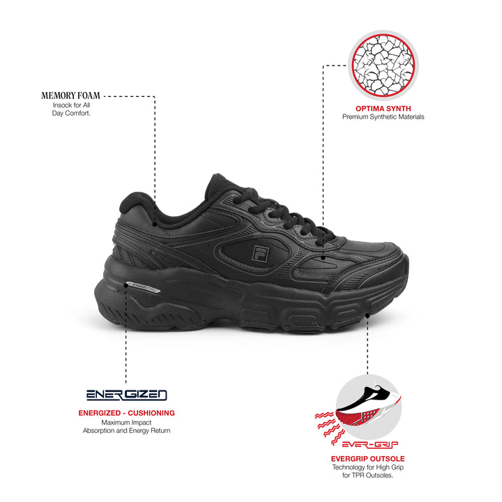 Fila Men Black Ranger Max Lt Shoes