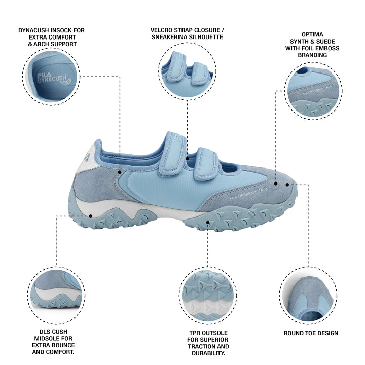 Fila Women Powder Blue Anna Shoes