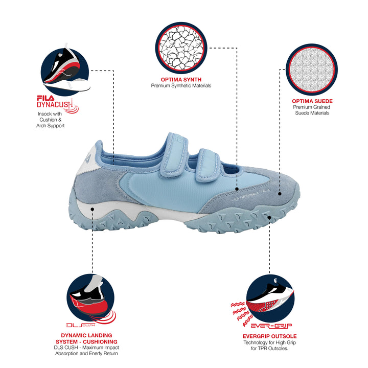 Fila Women Powder Blue Anna Shoes