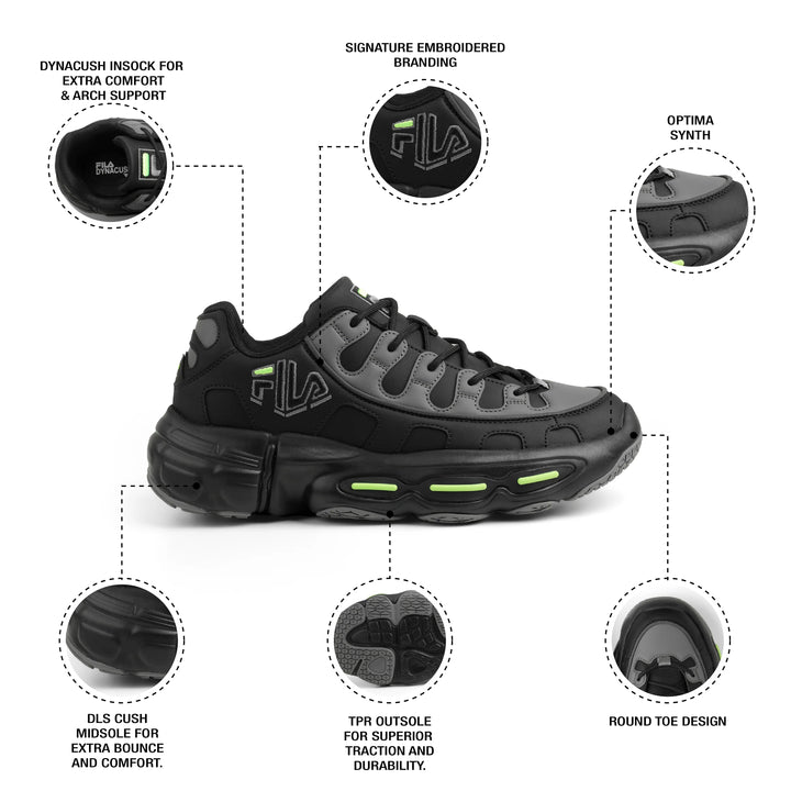 Fila Men Silva Trainer Rampage Black Shoes