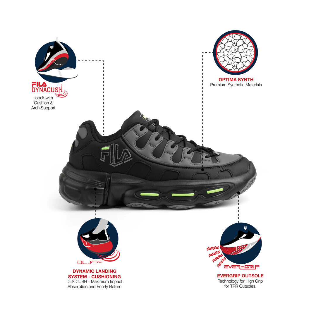 Fila Men Silva Trainer Rampage Black Shoes
