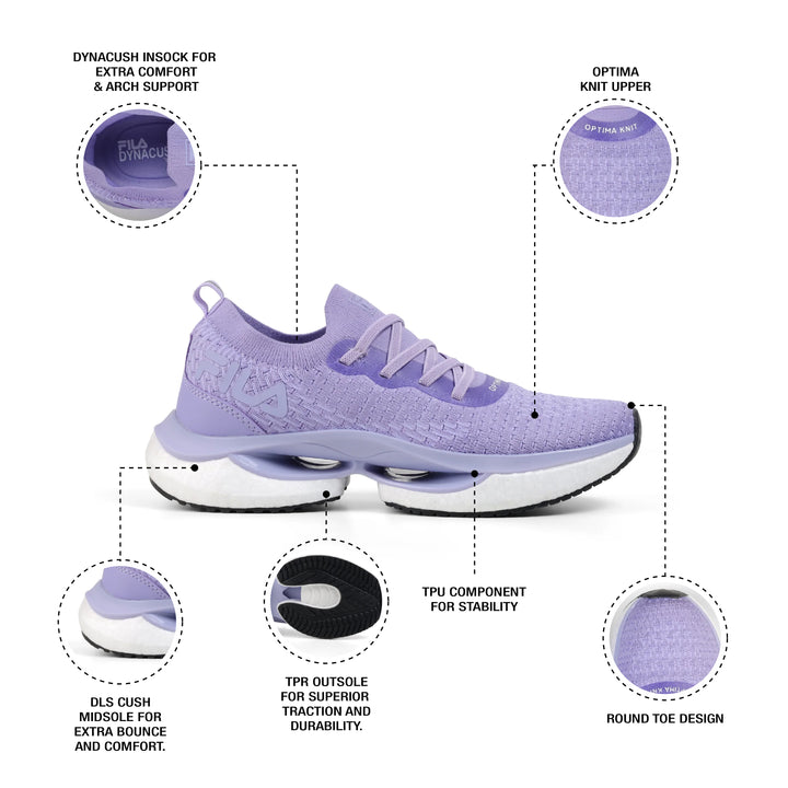 Fila Women Lavander Velocity Shoes