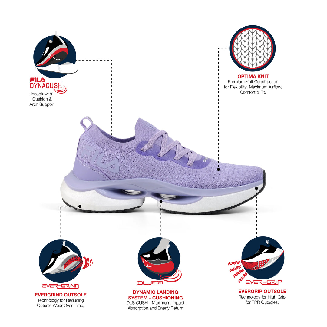 Fila Women Lavander Velocity Shoes