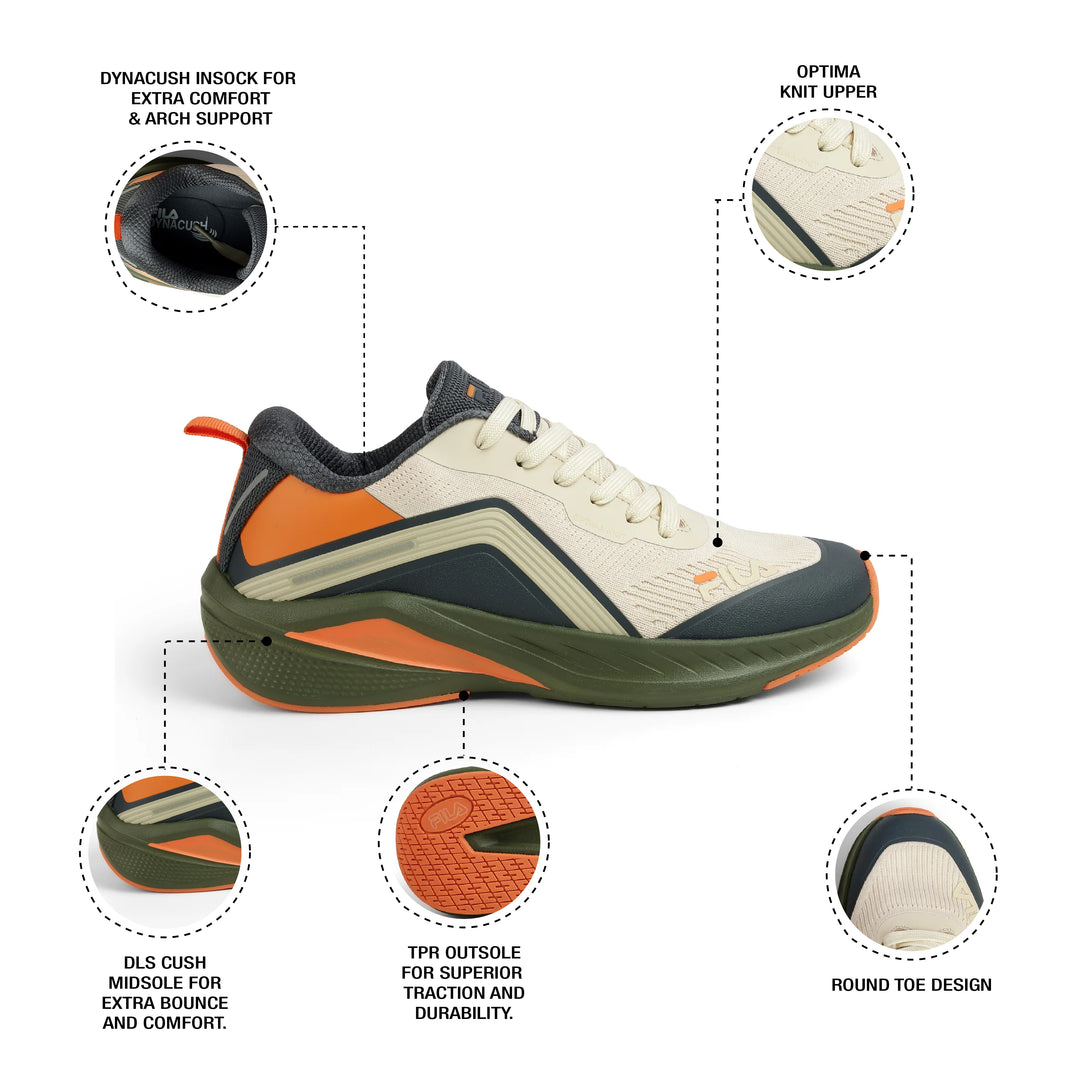 Fila Men Beige Cazer Shoes