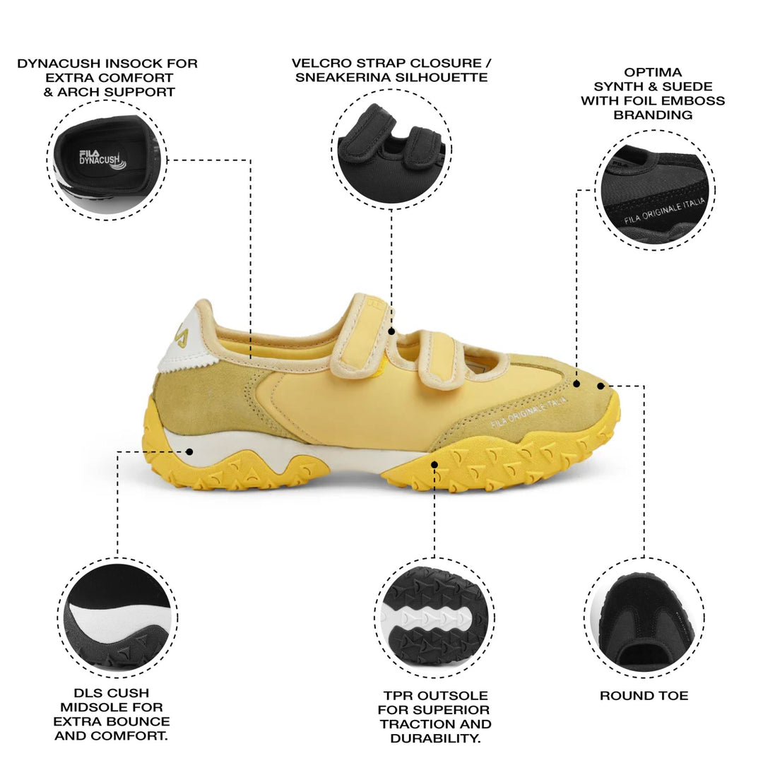 Fila Women Yellow Anna Shoes
