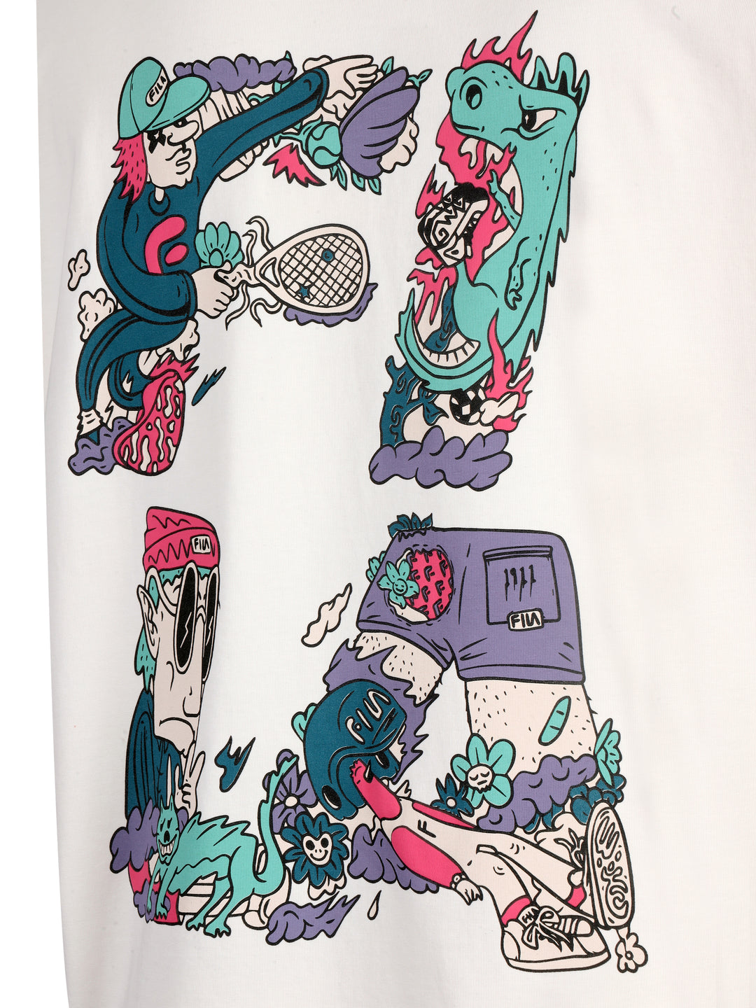 Fila Men Gardenia Dinno Knitted Tee Shirt