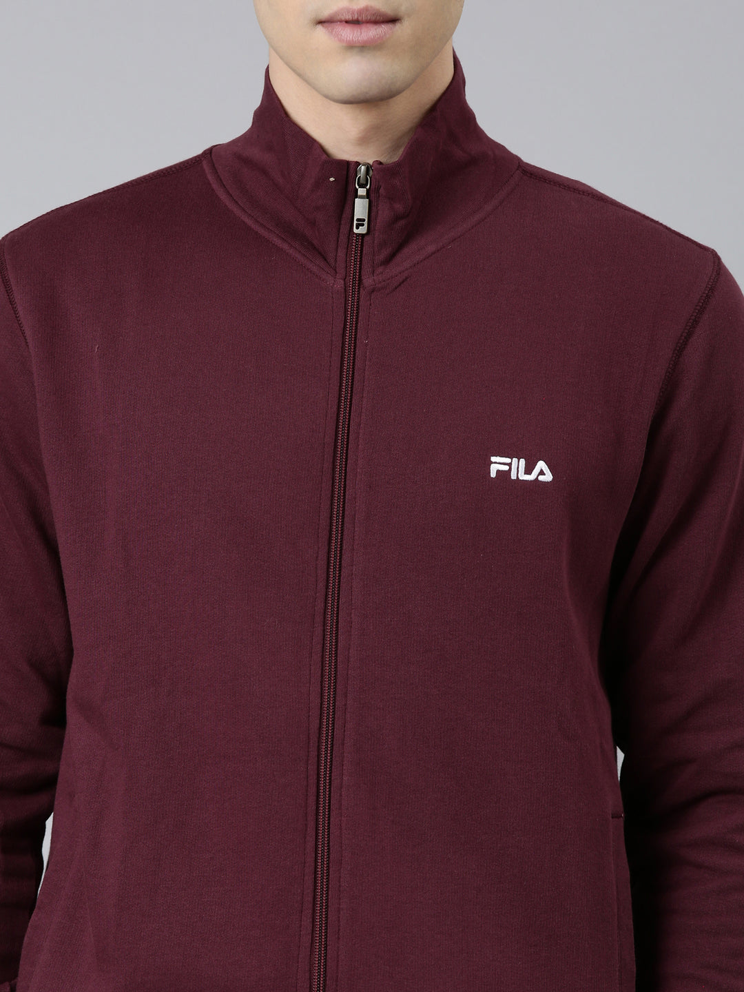Fila White Splash Men's Sweat Shirt