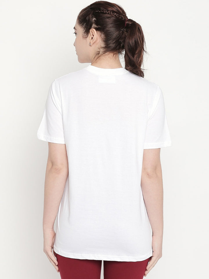 Fila White Flore Women's Graphic T-Shirt