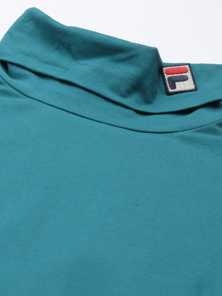 Fila White 19Th Roll Neck Men's Basic T-Shirt