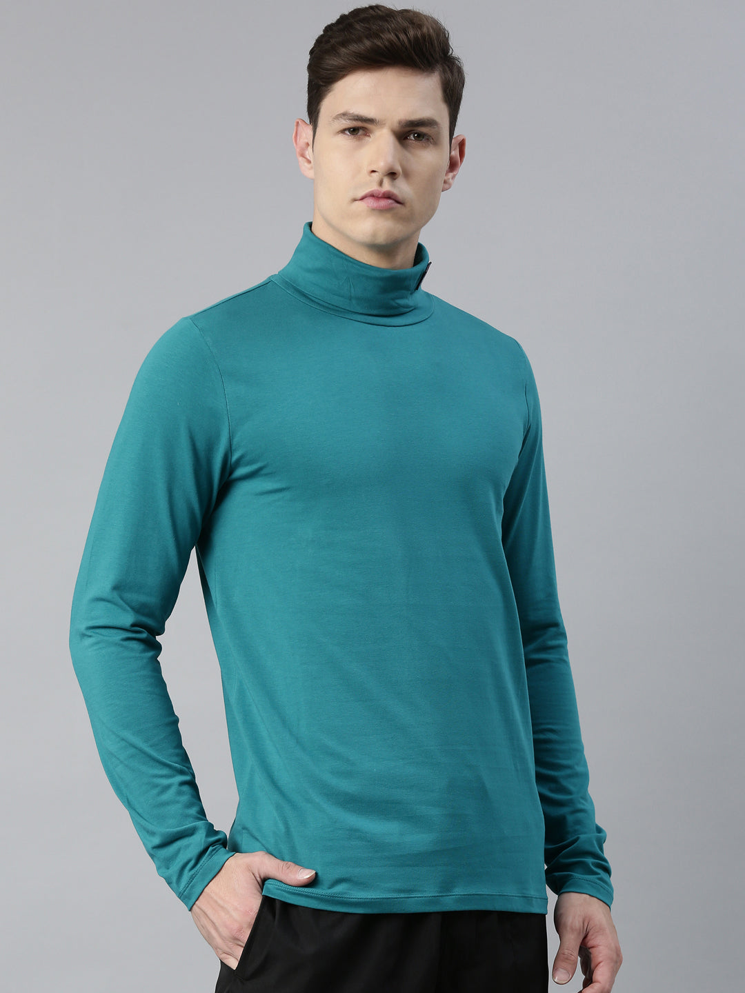 Fila White 19Th Roll Neck Men's Basic T-Shirt