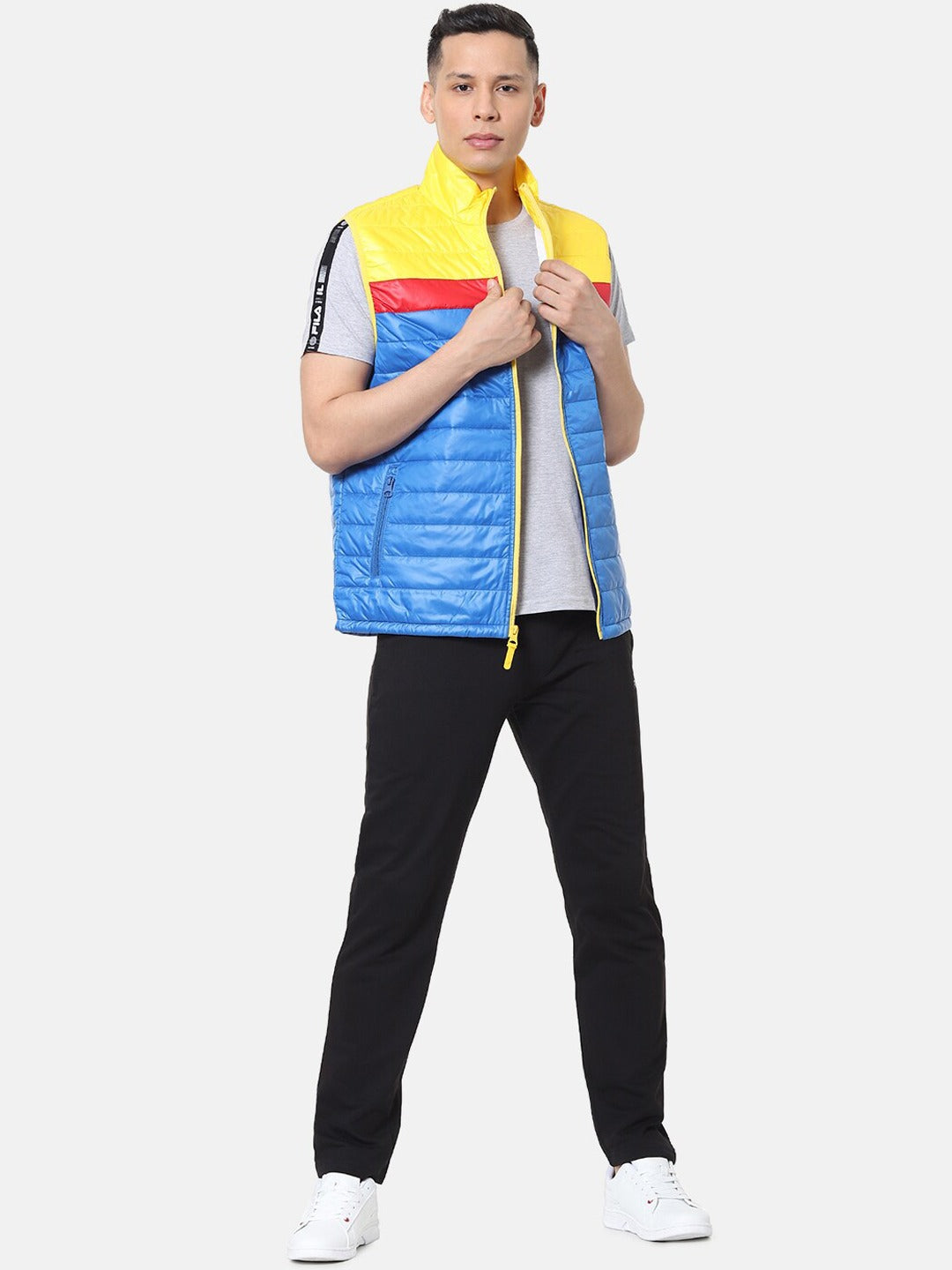 Fila Grey Tri Men's Gillet Jacket