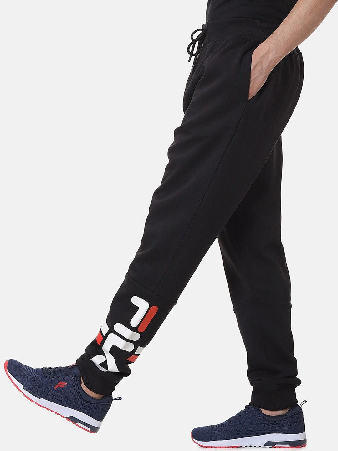 Fila White Brannon Men's Cuffed Jogger
