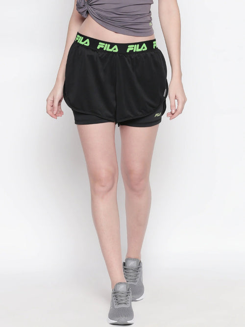 Fila Black Jina Women's Layer Short