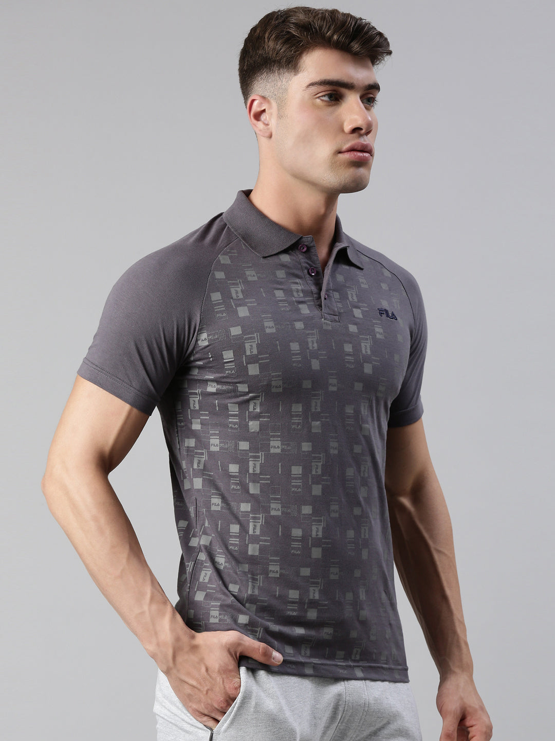 Fila Peacoat Cosma Men's All Over Print Polos