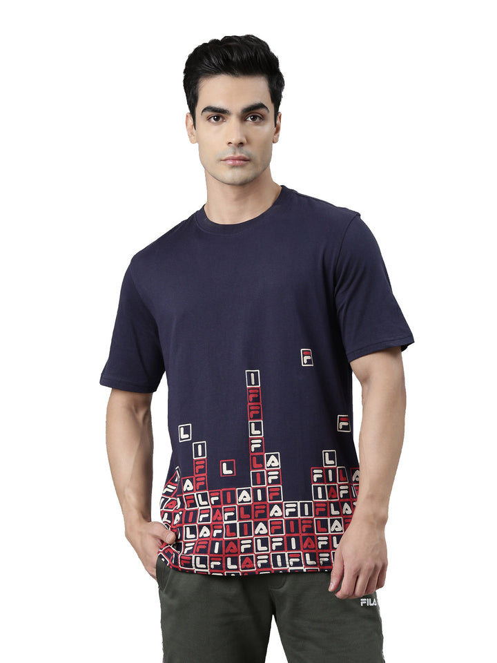 Fila Black Geo Men's Graphic T-Shirt