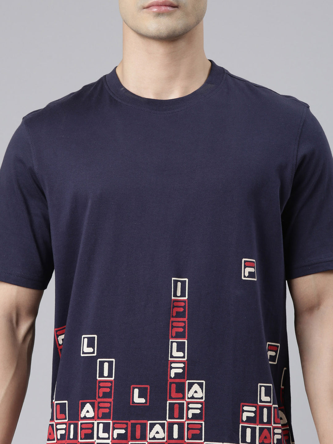 Fila Black Geo Men's Graphic T-Shirt